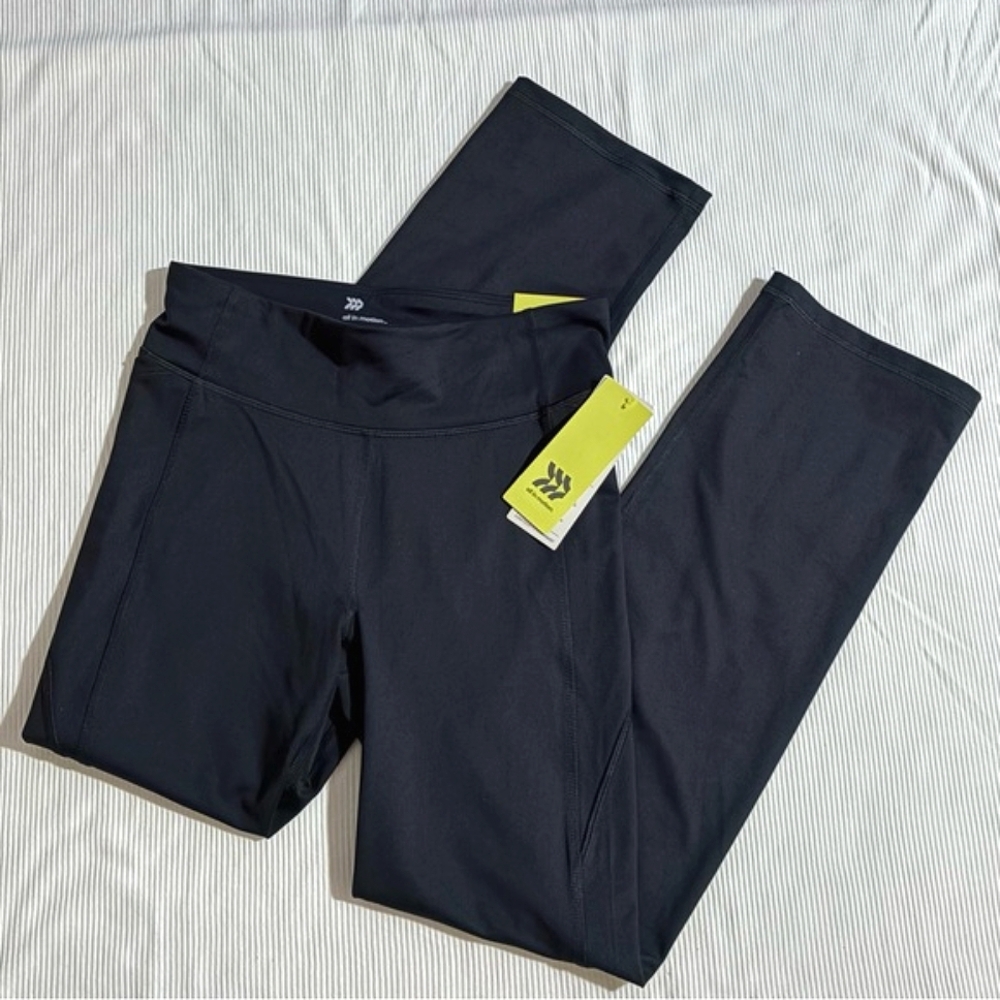 Contour Power Waist Mid-Rise Straight Leg Workout Pants